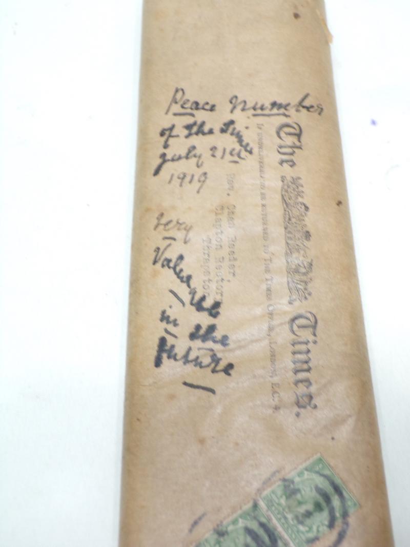 Super Rare The Times 1919 Peace Number – Still Packaged
