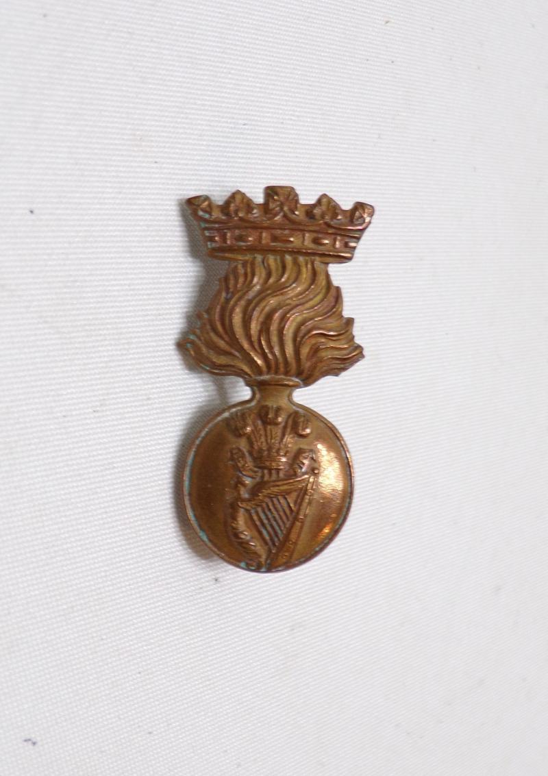 WW1 Era Royal Irish Fusiliers Cap Badge.