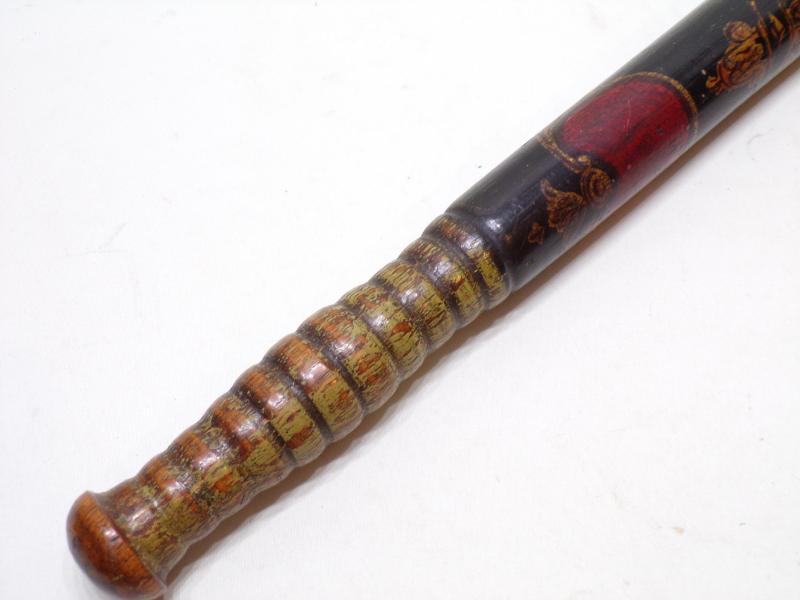 Victorian Painted Police Truncheon.