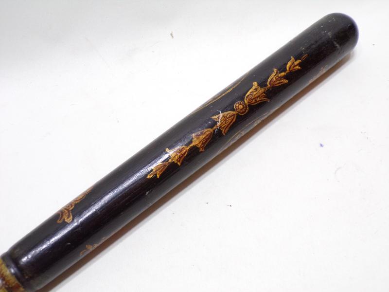Victorian Painted Police Truncheon.