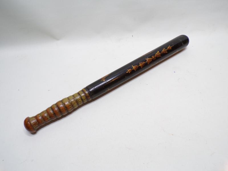 Victorian Painted Police Truncheon.
