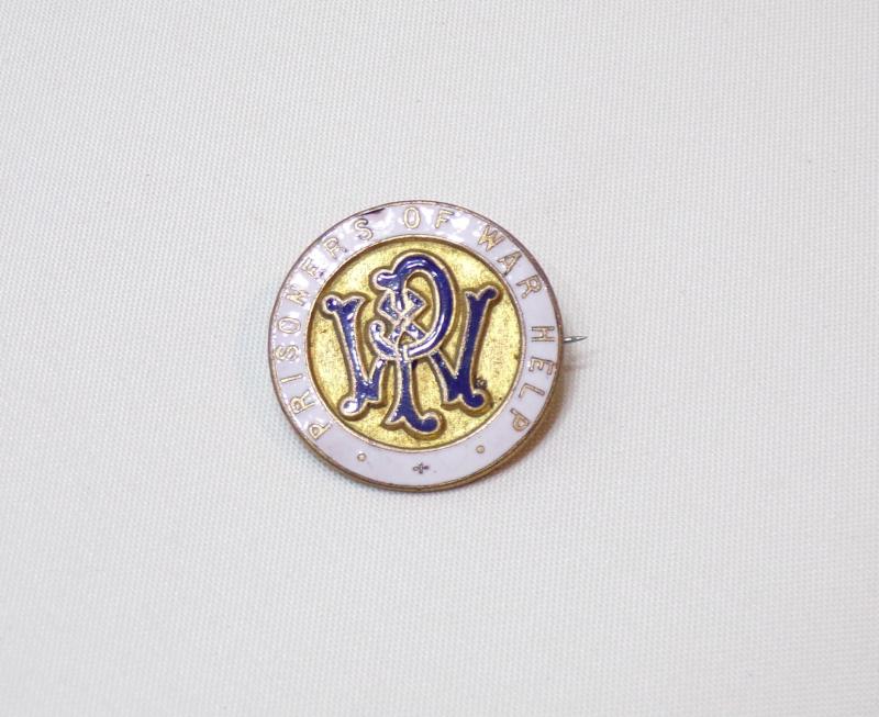 WW1 Prisoner of War Help Numbered Badge by Fattorini