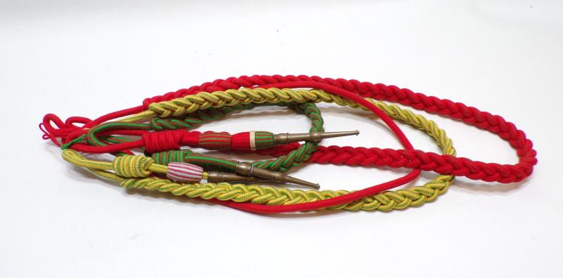 Vintage French Military Fourrageres Citation Lanyard 25