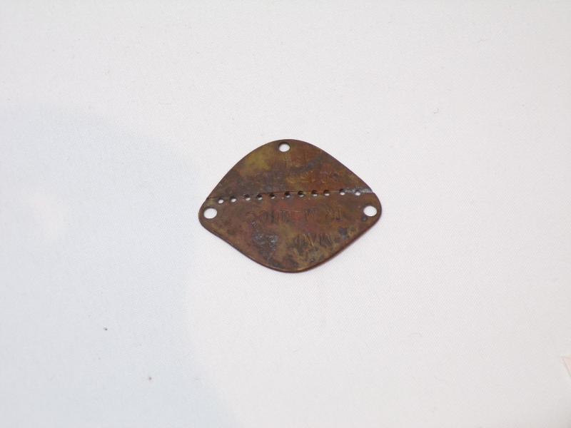 Dated 1947 French Indo Chine War Era Dog Tag