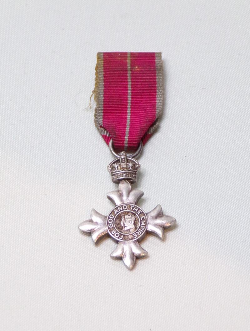 Silver Miniature MBE 2nd Type Military.