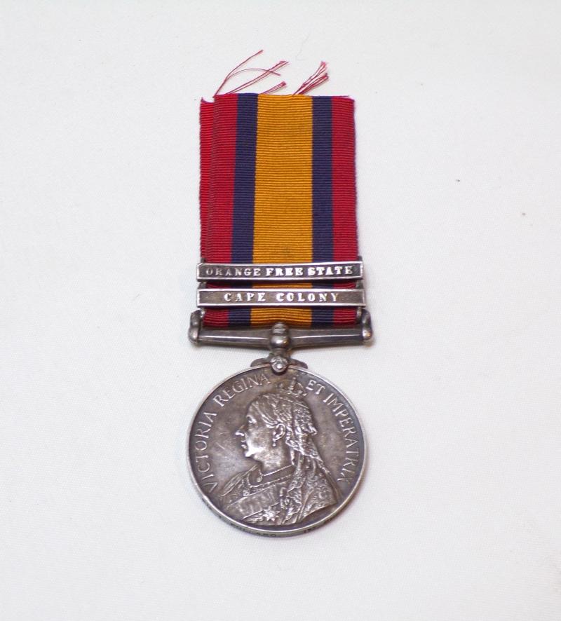 QSA + 2 to Pollard Suffolk Regiment – Died Naauwpoort SA 1900.