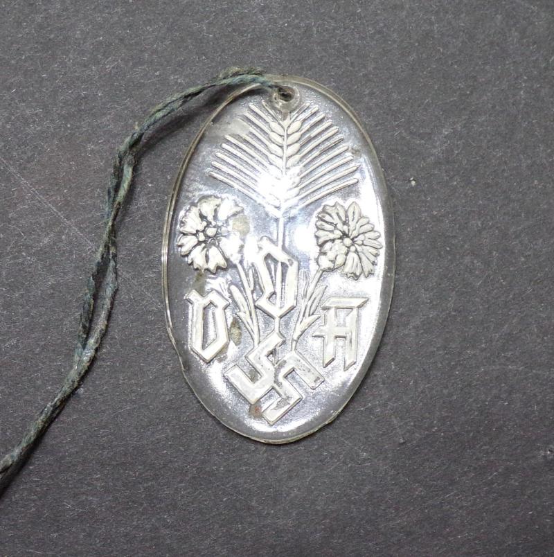 1930’s German Winter Help Fund Glass Pendant