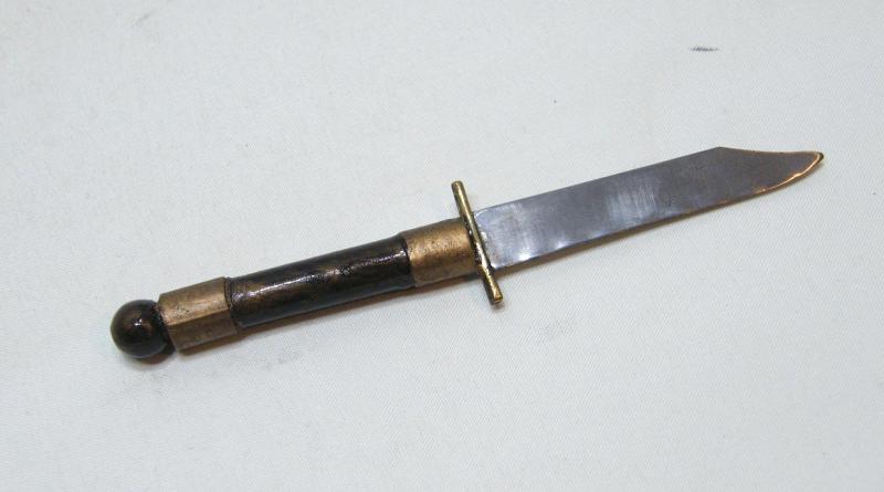 Vintage Trench Art Miniature Bowie Style Knife