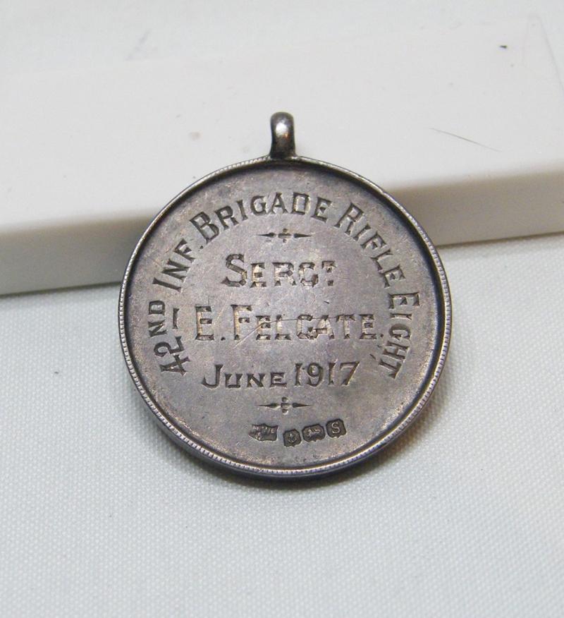 WW1 Era Hallmarked Silver Shooting Prize Fob