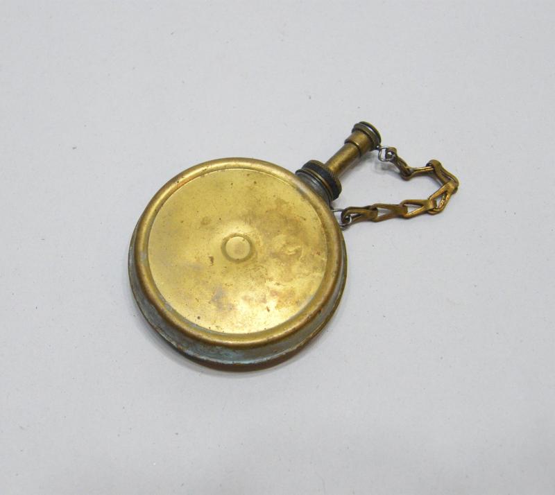 Vintage Brass Oil Bottle.
