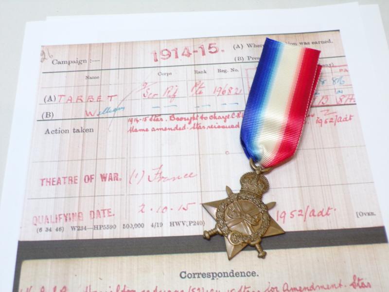 1914/15 Star to Tarbet 9th Btn Cameronians (Scottish Rifles).