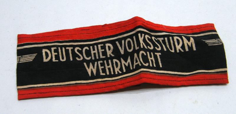 WW2 German Volkssturm Armband.