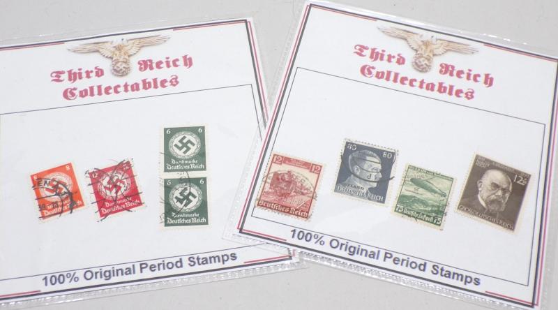Group of 8 Vintage German Postage Stamps