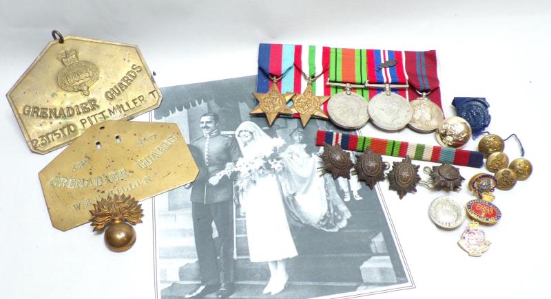 WW2 Group & Effects Major Miller MID Grenadier Guards.